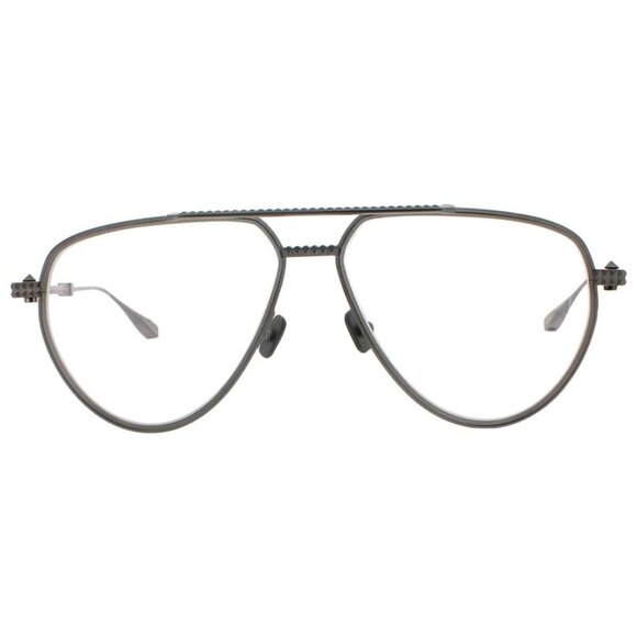 NWT VALENTINO EYEGLASSES AVIATOR UNISEX SILVER EYEWEAR - Picture 4 of 5